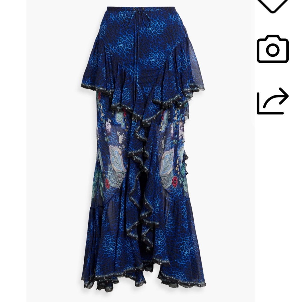 Camilla Silk Georgette Maxi Skirt